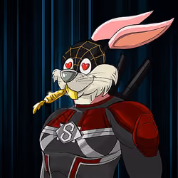 Dark Super Bunny #6534