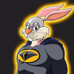 Dark Super Bunny #8564