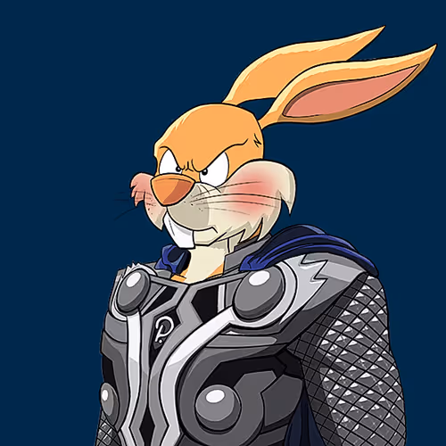 Dark Super Bunny #6945