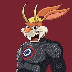 Dark Super Bunny #6408