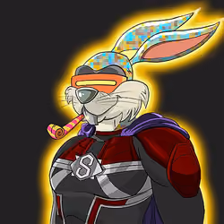 Dark Super Bunny #9338