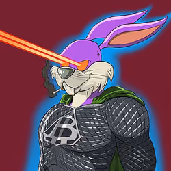 Dark Super Bunny #6594