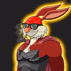 Dark Super Bunny #5737
