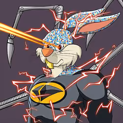 Dark Super Bunny #9476
