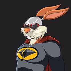 Dark Super Bunny #6807