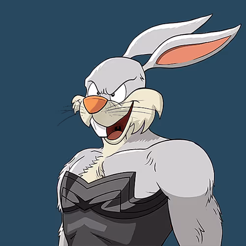 Dark Super Bunny #5279