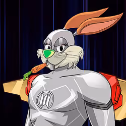 Dark Super Bunny #7945