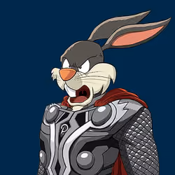 Dark Super Bunny #5814