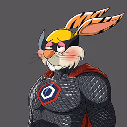 Dark Super Bunny #7462