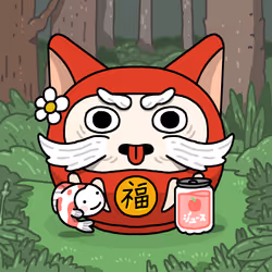 Neko Daruma #484