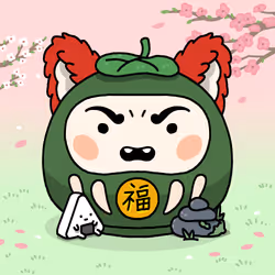 Neko Daruma #122