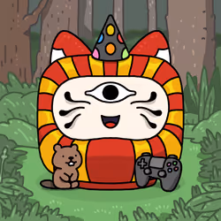 Neko Daruma #123