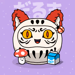 Neko Daruma #214