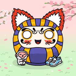 Neko Daruma #344