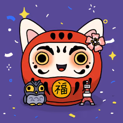 Neko Daruma #368