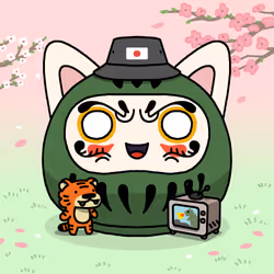 Neko Daruma #323