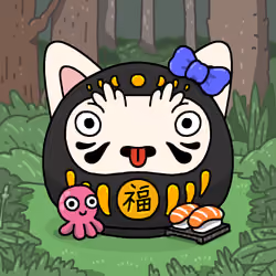 Neko Daruma #408