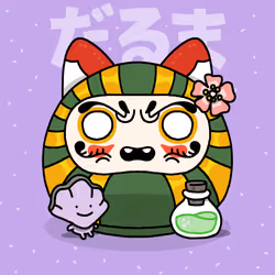 Neko Daruma #190
