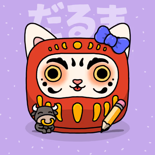 Neko Daruma #134