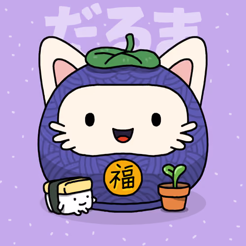 Neko Daruma #203