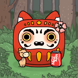 Neko Daruma #198