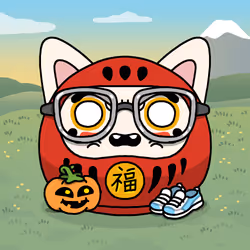 Neko Daruma #76