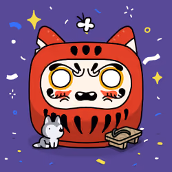 Neko Daruma #54
