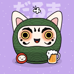 Neko Daruma #191