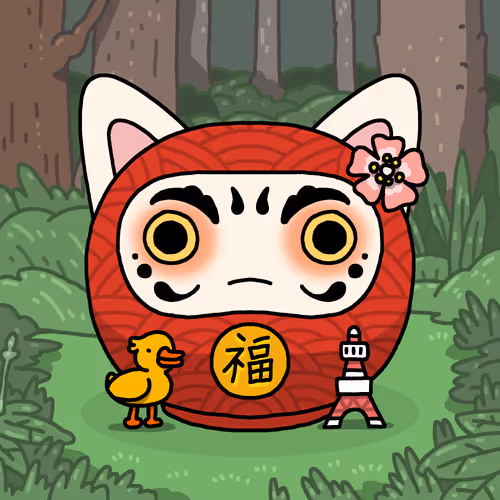 Neko Daruma #60