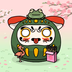 Neko Daruma #211