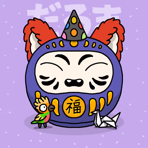 Neko Daruma #433