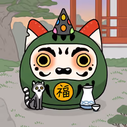 Neko Daruma #343
