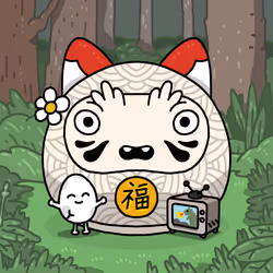 Neko Daruma #421