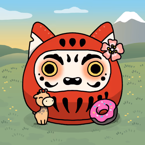 Neko Daruma #223