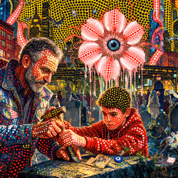 Shaya Friedlander, a man teaching a trade to somebody else's kid #6447