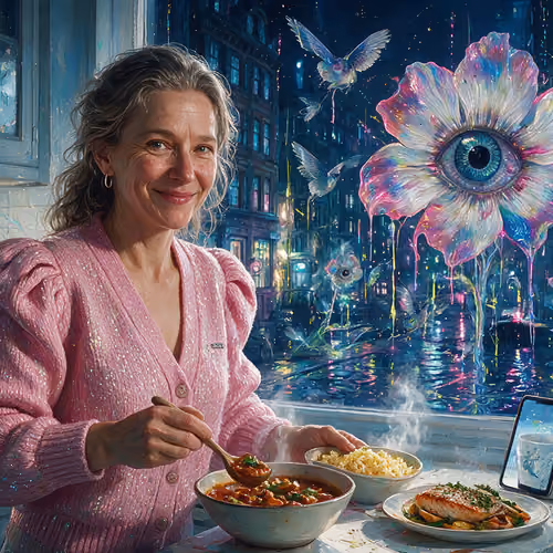 Agnieszka Novotny, a night companion paid to simply be awake in a house