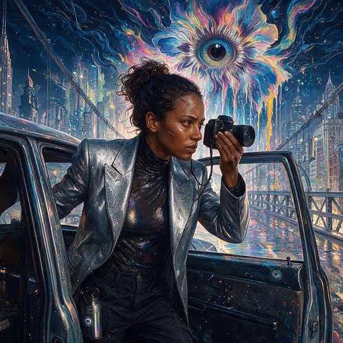 Yvonne Jean-Baptiste, a woman who shoots long exposures from a DUMBO rooftop #7320