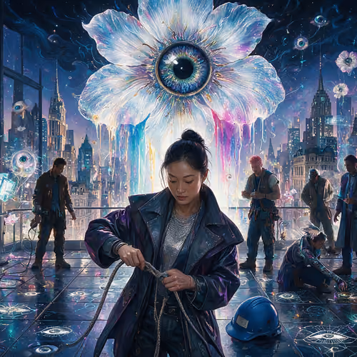 Soo-jin Cheung, a woman running a crew of eleven men #6230