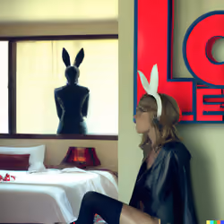 MISS AL SIMPSON X DALL-E 2 - LOST MOTEL 53