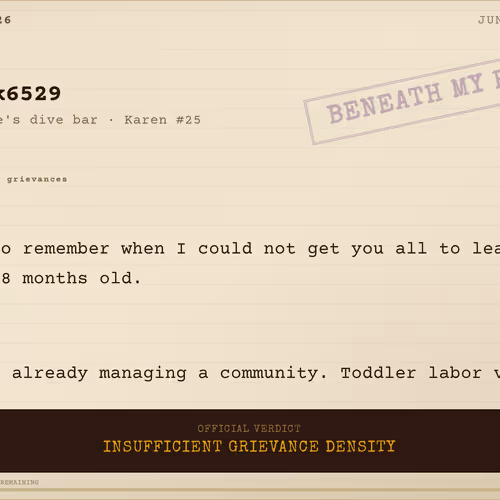 The Manager's Complaint Report
