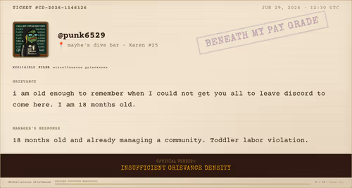 The Manager's Complaint Report