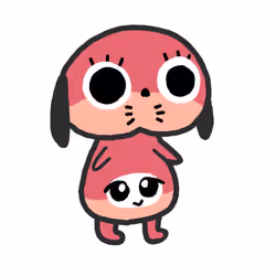 pink stuffed dog retart