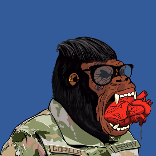 Nervous Gorilla Face #309