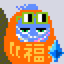A Happy Nounish Year 2023 Mitama-Water balloon yo-yo(blue) #10206