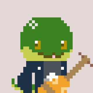 A Happy Nounish Year 2023 Orochi-Cute little greenie #4643