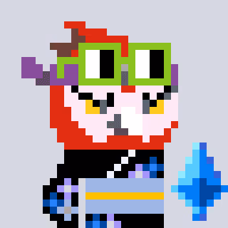 A Happy Nounish Year 2023 Narukami-Scarlet macaw #4195