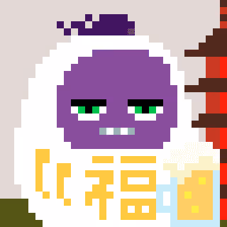 A Happy Nounish Year 2023 Mitama-Purple #3915