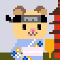 A Happy Nounish Year 2023 Leelee-Kinkuma hamster #4494
