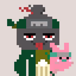 A Happy Nounish Year 2023 Mitama-Black_red02 #9244
