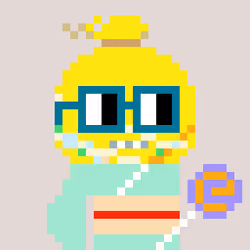 A Happy Nounish Year 2023 Mitama-Water balloon yo-yo(yellow) #3808